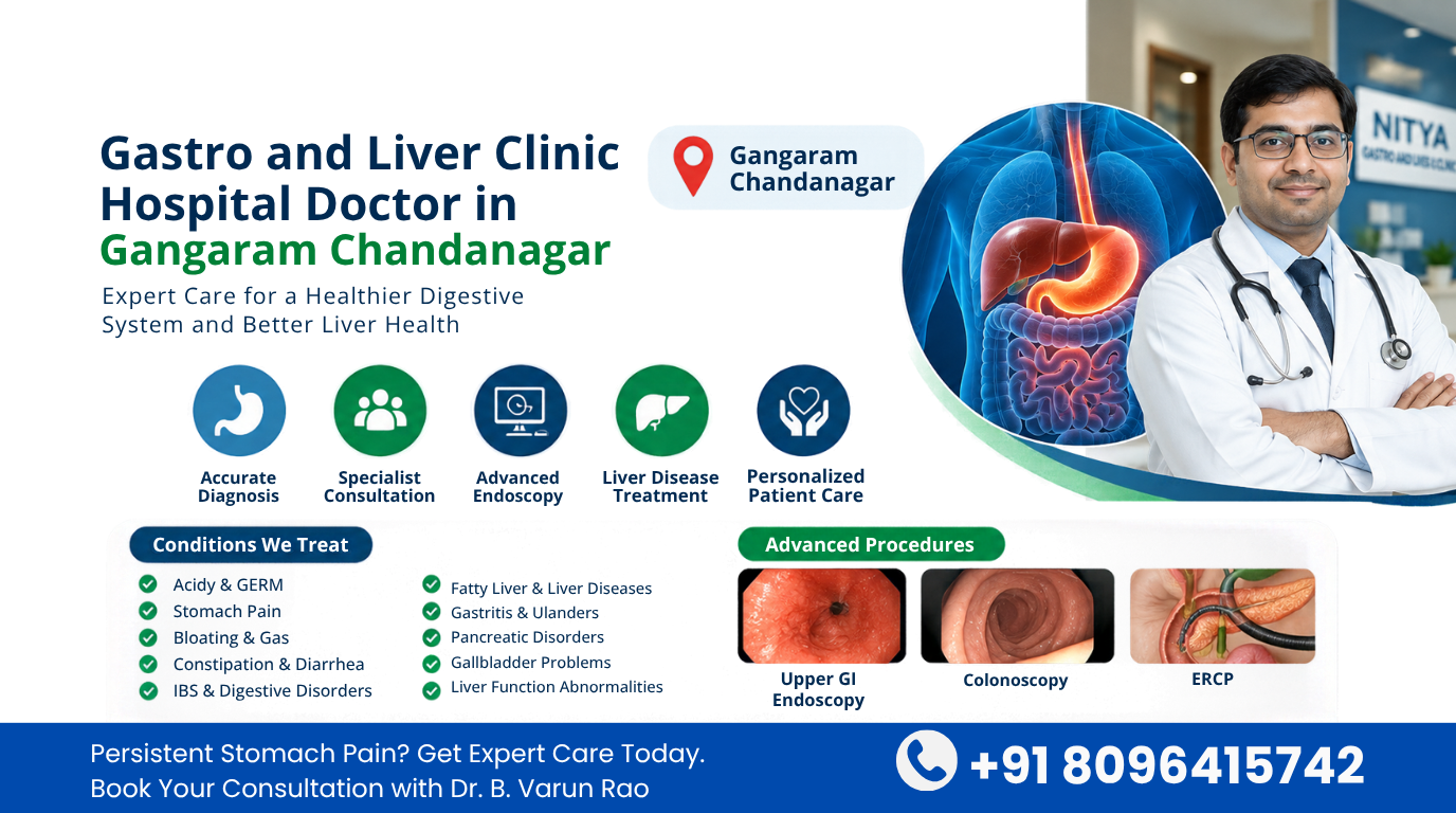 Gastro and Liver Clinic Doctor in Gangaram Chandanagar